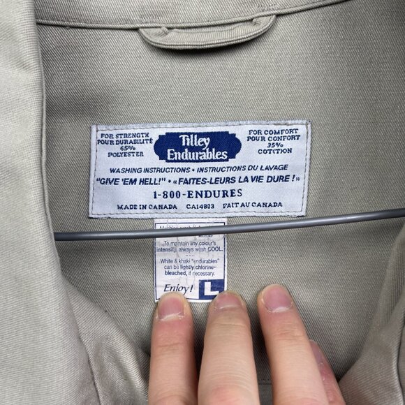 VTG 90s Tilley Safari Hunting Excursion Utility Vest Mens L Photography Canada - Picture 5 of 14